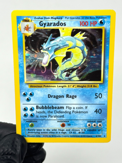 Gyarados Base Set Holo 6/102 Rare 1999 WOTC Pokemon Card TCG Original - Image 3