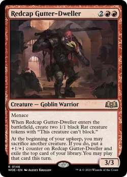 Foil - Redcap Gutter-Dweller - 146 / NM / English MTG - Image 1