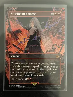 MTG Nibelheim Aflame (Borderless) Regular Final Fantasy Magic The Gathering - Image 1