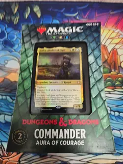 NEW Dungeons & Dragons Aura Of Courage Commander Deck SEALED MTG - Image 1