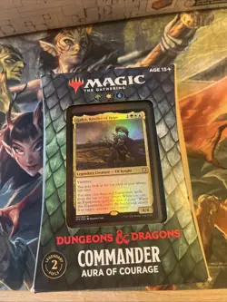 NEW Dungeons & Dragons Aura Of Courage Commander Deck SEALED MTG - Image 1