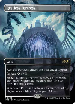 Restless Fortress (Borderless) - 305 / English / Near Mint MTG - Image 1
