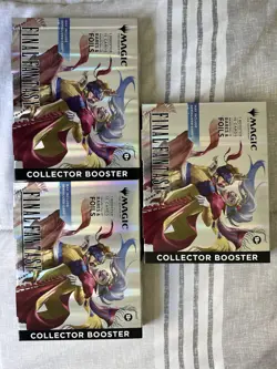 (3) Magic The Gathering MTG Final Fantasy Collector Booster Omega Box ASAP shipp - Image 1