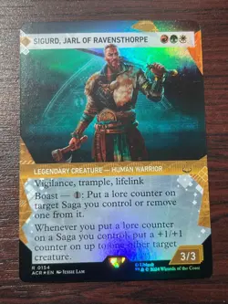 1x FOIL SHOWCASE SIGURD, JARL OF RAVENSTHORPE - Assassin's Creed - MTG - Magic - Image 1