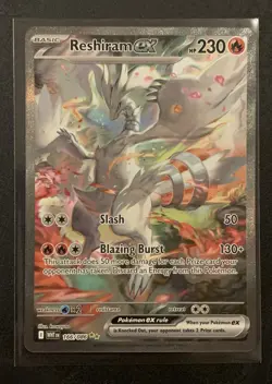 Reshiram Ex 166/086 - Special Illustration Rare - White Flare - Pokemon TCG 2 - Image 1