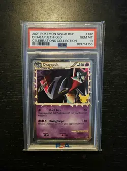 PSA 10 Dragapult Prime SWSH132 Celebrations Promo Black Star Pokemon TCG SW & SH - Image 1