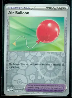 Pokemon AIR BALLOON 079/086 - Black Bolt - Rev Holo - MINT - Image 1