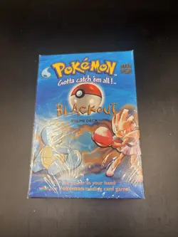 1999 Wizards of the Coast Pokemon Blackout Theme Deck SEALED - Image 2