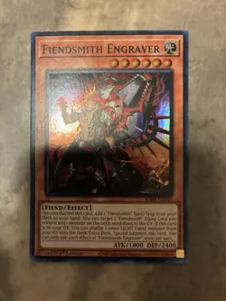 Yugioh! TCG - Fiendsmith Engraver - Super Rare - RA04-EN049 - Stampede - Image 1
