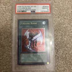 YUGIOH PSA 10 Cyclone Blade POTD-EN043 Ultimate Rare 1st Edition low pop wow - Image 2