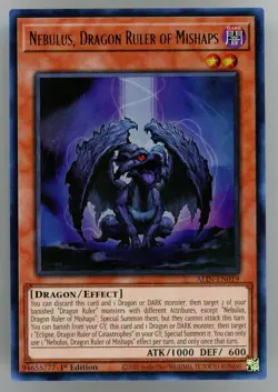 Nebulus, Dragon Ruler of Mishaps ALIN-EN019 Ultra Rare Yugioh Alliance Insight - Image 1