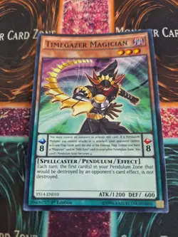 Yugioh Timegazer Magician YS14-EN010 Super Rare 1st Edition Near Mint - Image 1