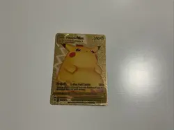 2020 Pokemon Fan Art Pikachu Vmax Gold Foil Fan Card 044/185 - Image 1