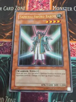 Yugioh Samurai Sword Baron WC10-EN001 Ultra Rare Unlimited Near Mint - Image 1