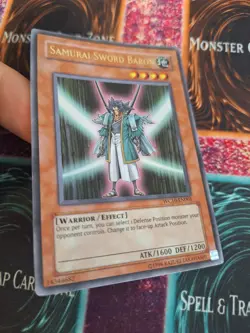 Yugioh Samurai Sword Baron WC10-EN001 Ultra Rare Unlimited Near Mint - Image 2
