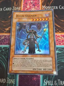 Yugioh Doom Shaman TAEV-EN025 Super Rare Unlimited Near Mint - Image 1