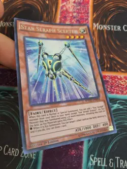 Yugioh Star Seraph Scepter WSUP-EN018 Prismatic Secret 1st Edition Near Mint - Image 2