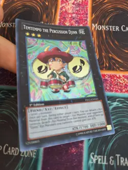 Yugioh Temtempo The Percussion Djinn YS12-EN041 Super Rare 1st Edition Near Mint - Image 2