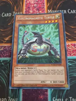 Yugioh Electromagnetic Turtle YGLD-ENA00 Secret Rare Limited Near Mint - Image 1