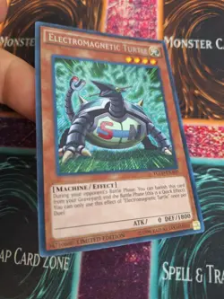 Yugioh Electromagnetic Turtle YGLD-ENA00 Secret Rare Limited Near Mint - Image 2
