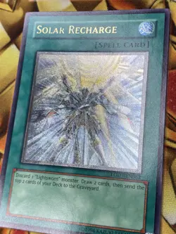 Yugioh Solar Recharge OG Print Ultimate Rare Unlimited LODT-EN052 NM See Pics - Image 2