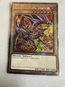 Yugioh Red-Eyes Black Dragon 8th Art Platinum Secret Rare RA04-EN109 1st Edition - Image 1