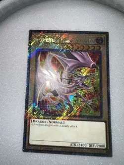 Yugioh Red-Eyes Black Dragon 8th Art Platinum Secret Rare RA04-EN109 1st Edition - Image 3