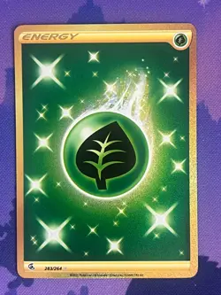 Grass Energy 283/264 Secret Rare Fusion Strike Pokemon Card - Image 1