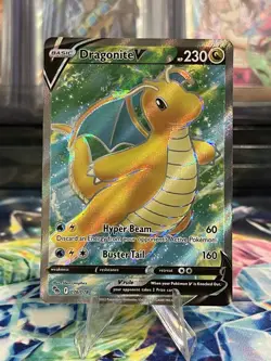 Dragonite V 076/078 Pokemon Go NM Full Art Ultra Rare Pokemon Card - Image 1