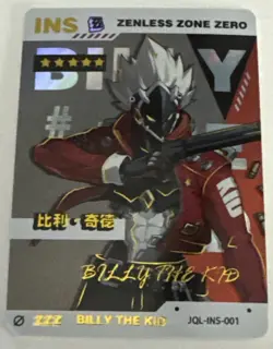BILLY THE KID INS JQL-INS-001 Zenless Zone Zero ZZZ Anime Collectible Card - Image 1