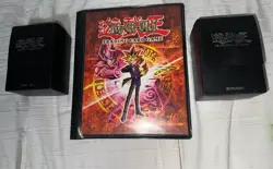 2X Used Vintage Yugioh Konami Duelist Card Case Black Deck Box & Card Holder - Image 1