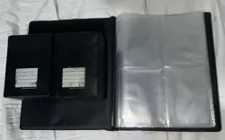 2X Used Vintage Yugioh Konami Duelist Card Case Black Deck Box & Card Holder - Image 2