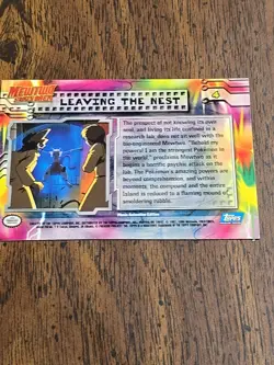LEAVING THE NEST #4 Topps Pokemon Card Mewtwo Strikes Back Blue Logo - Image 5