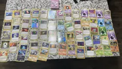 Pokemon Card Lot 169 Cards Near Mint To Damaged With Burger King Exclusive Tray - Image 4