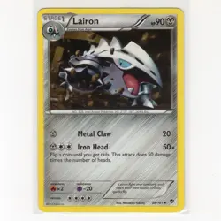 Pokemon TCG Lairon 58/101 BW Plasma Blast Regular Uncommon Card EN-LP 2013 - Image 1