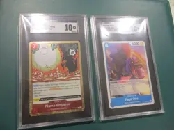 2023 One Piece Page One & Flame Emperor (Rare) Card Lot - Both SGC 10 Gem Mint - Image 2