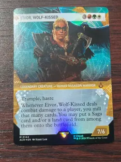 1x FOIL SHOWCASE EIVOR, WOLF-KISSED - Assassin's Creed MTG Magic the Gathering - Image 1