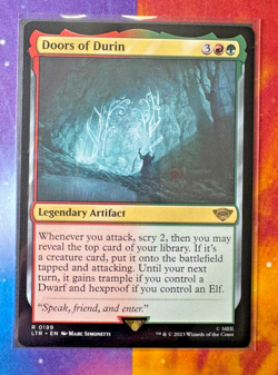 Doors of Durin MTG LotR Legendary Artifact Universes Beyond Nexum Cards - Image 1