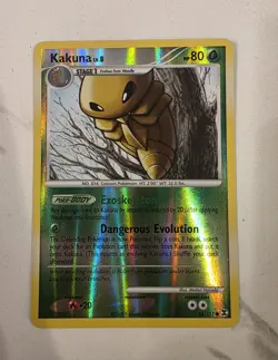 Pokemon Card - Kakuna 66/111 Reverse Holo Rising Rivals - NM - Image 1