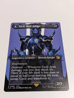 Cecil, Dark Knight / Cecil, Redeemed Paladin Borderless: Final Fantasy MTG (NM) - Image 1