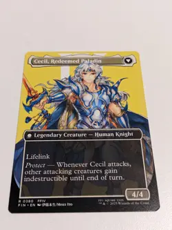 Cecil, Dark Knight / Cecil, Redeemed Paladin Borderless: Final Fantasy MTG (NM) - Image 2