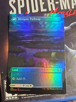 Hengegate Pathway Kaldheim Magic: The Gathering Land Card Foil Extended Art - Image 1