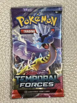 Pokemon TCG: Scarlet and Violet Temporal Forces Booster Pack Sealed Random art. - Image 2