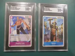 2023 One Piece Genzo & Peepley Lulu Card Lot - Both SGC 10 Gem Mint - Image 1