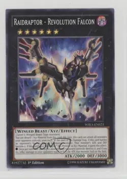 Raidraptor - Revolution Falcon 1st Ed. YuGiOh Wing Raiders #WIRA-EN023 10ip - Image 1