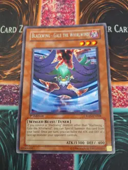 Yugioh Blackwing - Gale the Whirlwind CRMS-EN008 Rare 1st Edition Near Mint - Image 1
