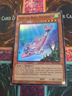 Yugioh Spiritual Beast Pettlephin THSF-EN026 Super Rare 1st Edition Near Mint - Image 1