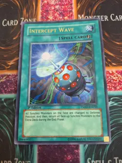 Yugioh Intercept Wave TSHD-EN050 Ultra Rare 1st Edition Near Mint - Image 1