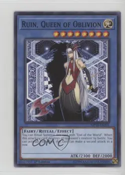 Ruin Queen of Oblivion 1st Ed. YuGiOh Mega-Tins Mega Pack #MP18-EN231 0su9 - Image 1