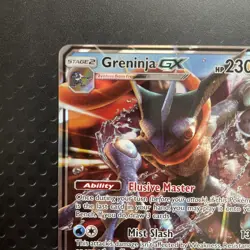 Greninja GX SM197 Holo Black Star Promo Pokemon Card LP - Image 4